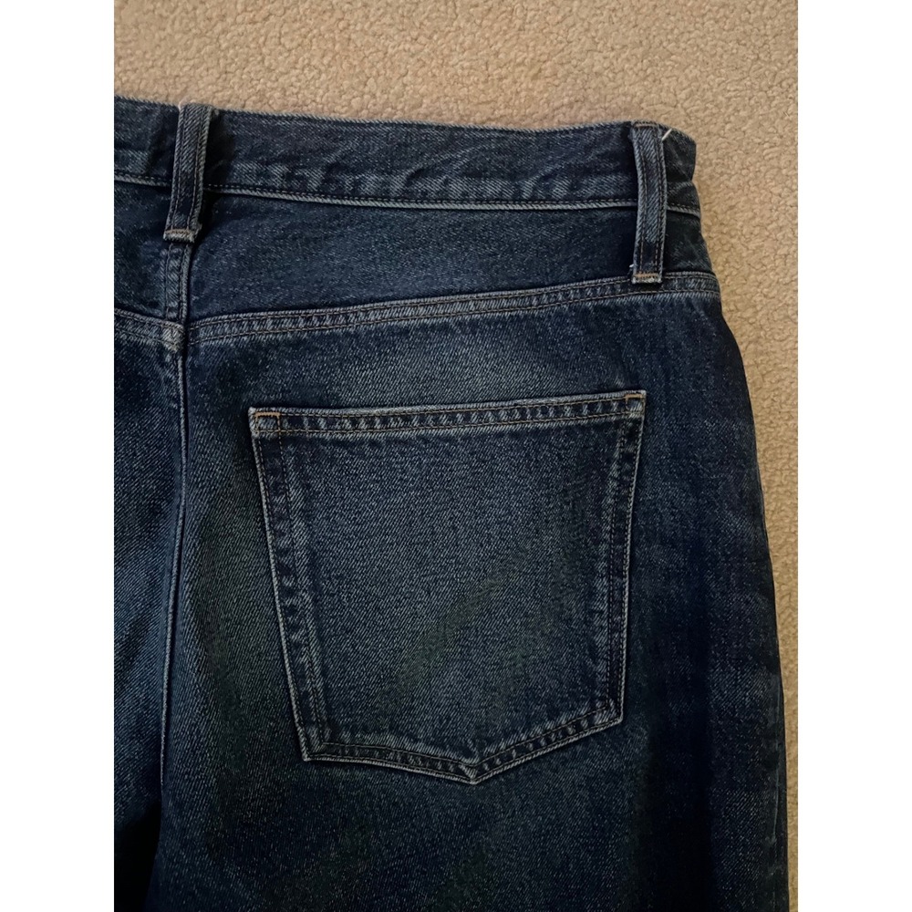 J. Crew Dark Indigo Wide-Leg Cropped Jeans - Picture 9 of 9